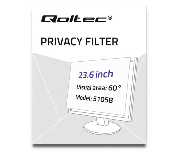 Qoltec Filtr prywatyzujący 23.6" | 16:9 - 1243539 - zdjęcie 3